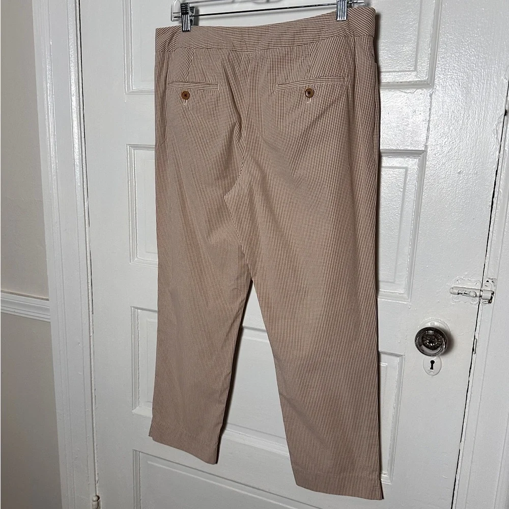 3/$20💥 Talbots‎ Signature Ankle Pants Plaid Chinos Cotton Preppy Preppy 8